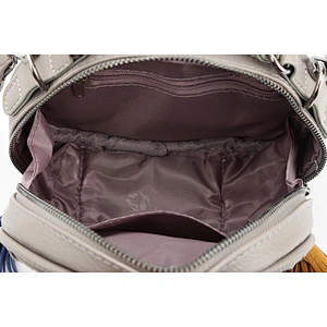 8534 Paparazzi 2018 mini double tassel zip pullers PU leather braided women crossbody bags