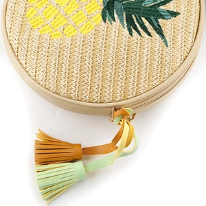 8991 Fashion design Linen lady crossbody woven Bag brands