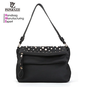 7449-Acrylic collection studs two compartments new PU material hobo bags