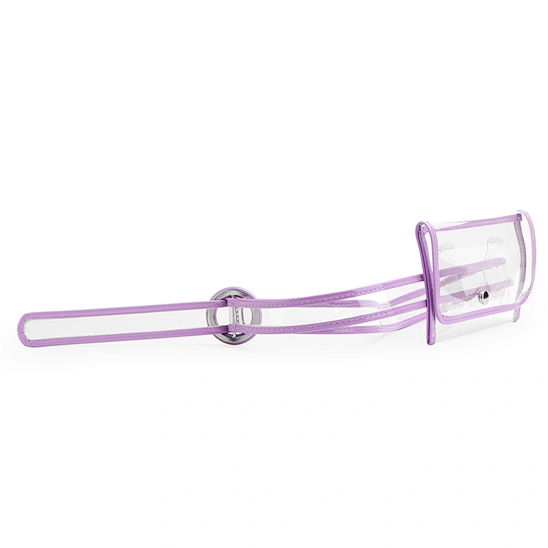 #8998 Myanmar free tariff 2019 Newly developed small women transparent pvc waist bag