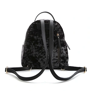 #10686 Myanmar BSCI authorized free tariff factory cotton flannel backpack high high quality