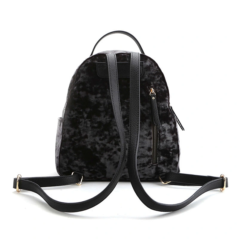 #10686 Myanmar BSCI authorized free tariff factory cotton flannel backpack high high quality
