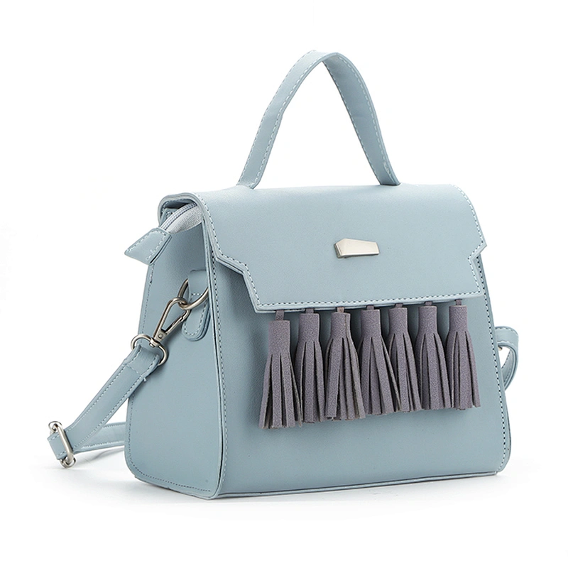 8654 new released elegant tassels tote bag fashion ladies handbag with audit report for 2018