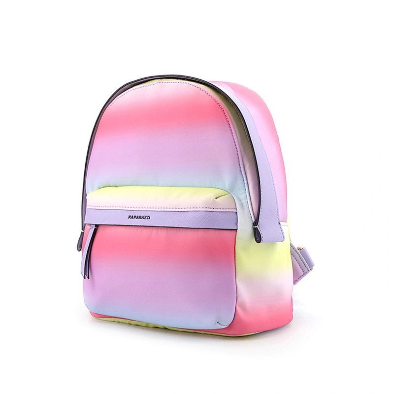 #10383 2020SS Wholesale Paparazzi brand free tariff made in Myanmar nylon lightweight travel backpack colorful
