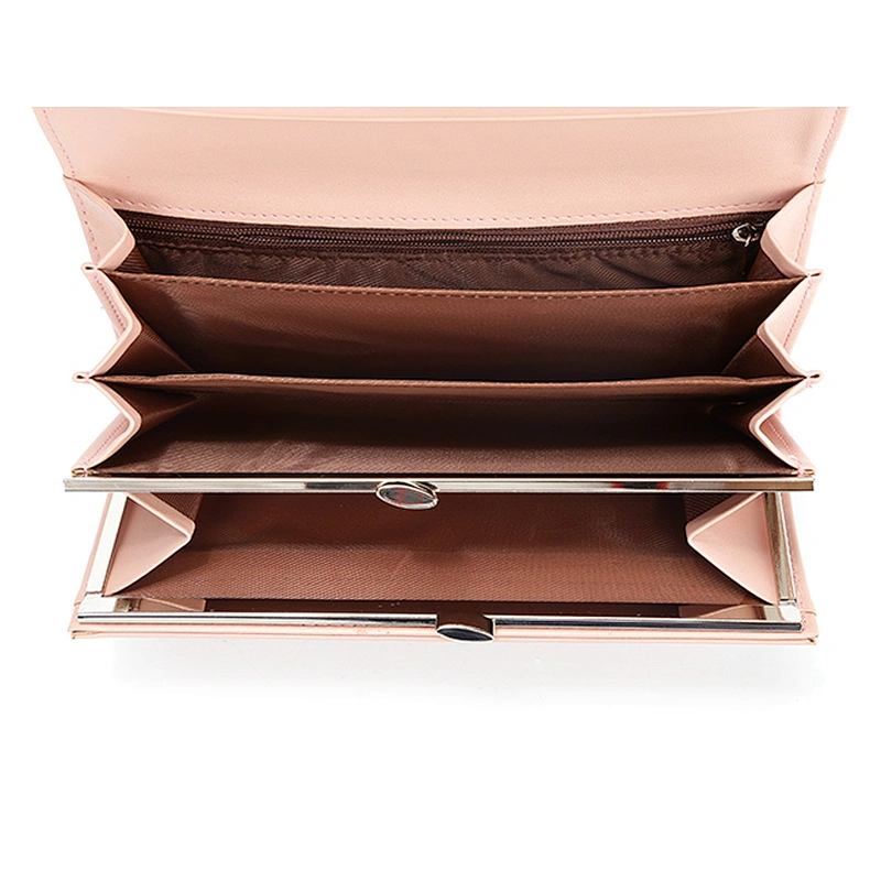 0 Tariff Myanmar own factory 7382# 2019 China Supplier Customized Women Purses and Handbags Leather Wallets for ladies