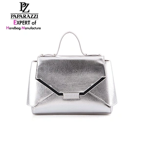 5292-New style best selling design fancy silver metallic saffiano PU women shoulder bags