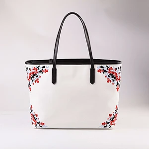4125- PAPARAZZI Guangzhou Handbag Manufacturer digital embroidery mother bag tote shopping bag With Outside Wallet