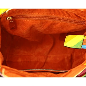 3759 Wholesale China Fashion beautiful rainbow printing high quality ladies PU leather mini satchel bags