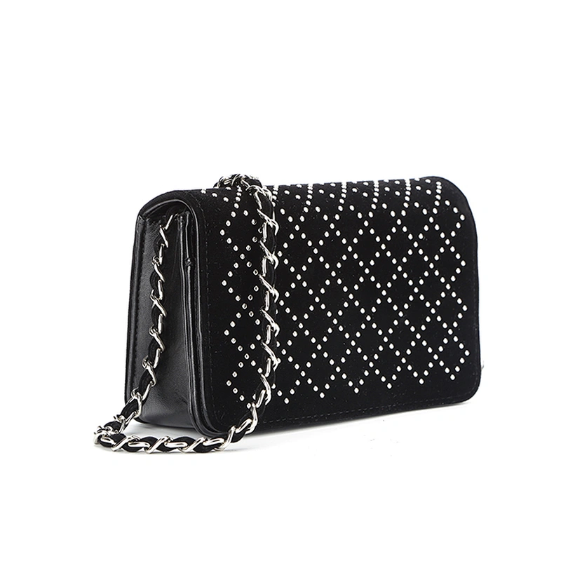8674 new released top rated studs fancy designer cross body bag ladies 2018