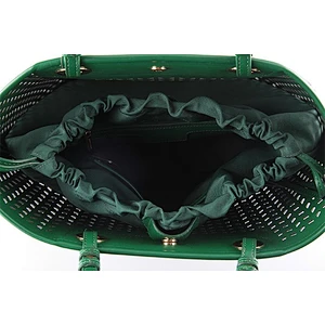 3471 2018 Guangzhou manufacturer Logo customized ladies PU leather handbags with fashionable laser cut pattern