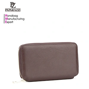 5269-High quality PU leather rounded zipper business men clutch wallets