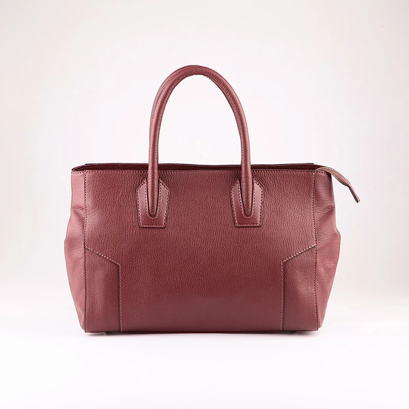 5605 2018 OEM red color Factory PU Characteristic Fashion Handbag for Ladies