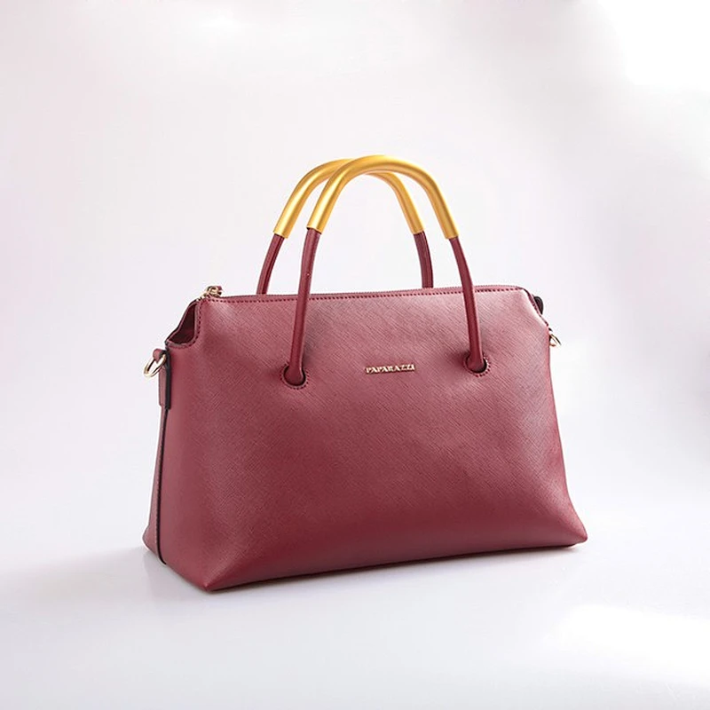 5043- Wholesale factory customize fancy handbag elegant women's shoulder bag in burgundy
