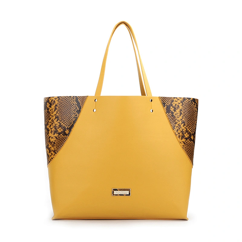 #10362 Paparazzi 2019 designer new arrival hot sale fashion lady snake skin pu leather tote bag luxury waterproof women handbag