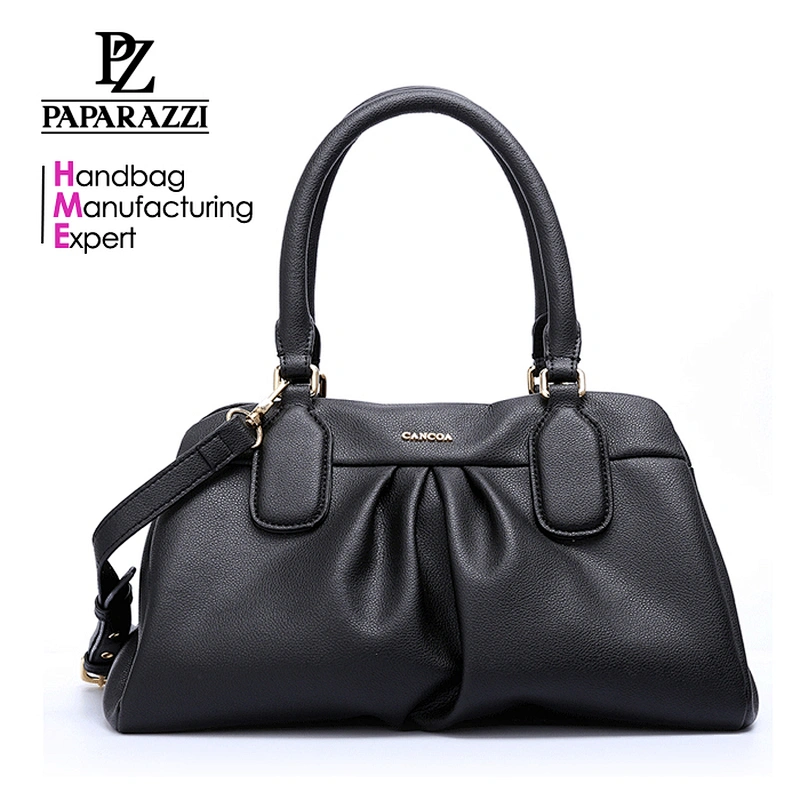CC1039- Guangzhou SGS Factory Lady Handbag High-Quality Polyurethane Structured Shoulder Bag