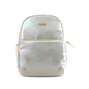 #10685 Made in Myanmar TAX FREE Shining camouflage grain faux leather wholesale lightweight travel backpack colorful