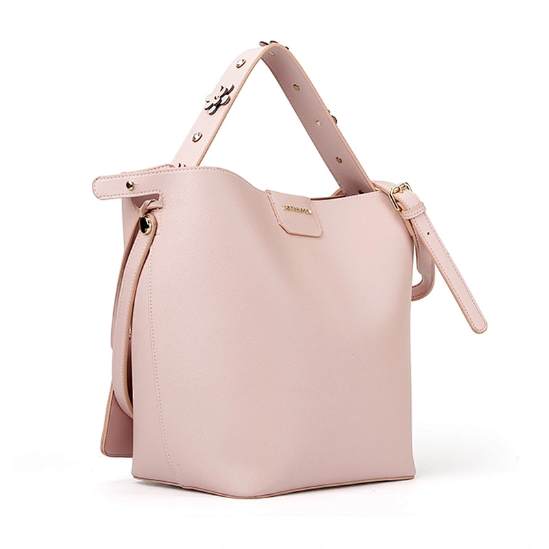 7424-Europe style newest design double side saffinao PU handbags with pouch