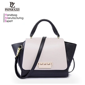 8051- Latest style genuine leather OEM wholesale handbag cow leather custom lady satchel bag