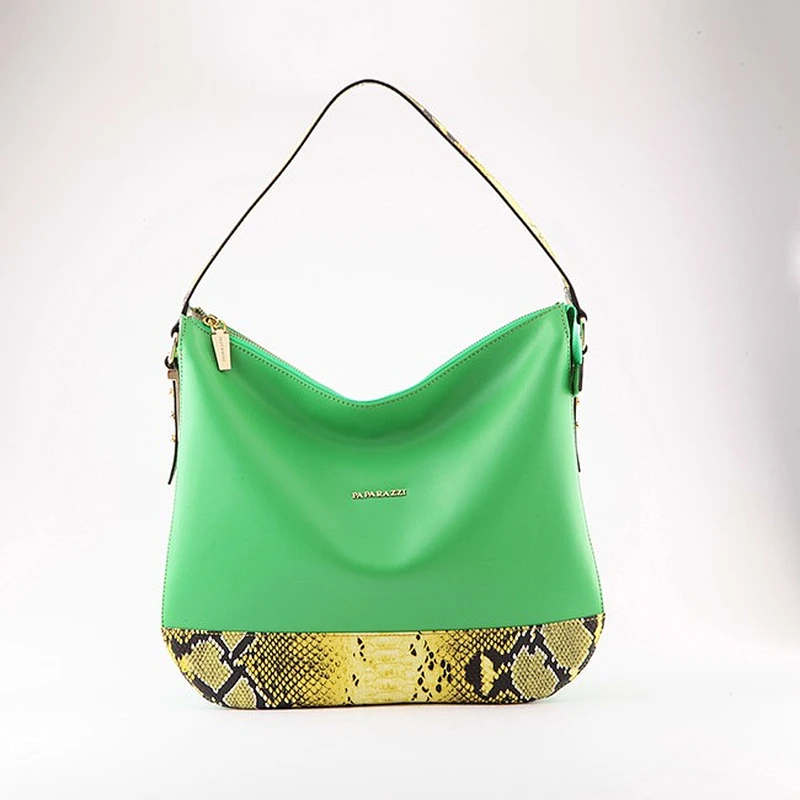 5129-2016 New arrival wholesale lady exotic python snake pu leather best price factory fashion handbag hobo bag