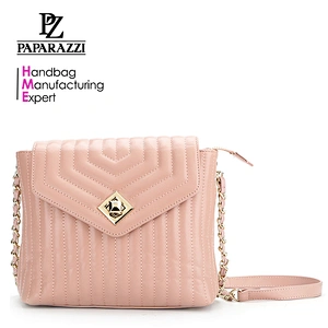 7790 - Newest design smooth PU quilted cross body bag 2018 fashion trends
