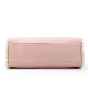 6562-2017 AW newest style fashion PAPARAZZI fur pink satchel bags