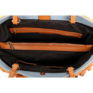 7915 Rural style durable fashion ladies tote bag canvas bag
