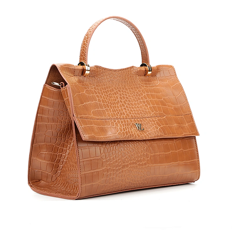 #7010 Tariff Free Myanmar made new fashion custom Crocodile print high quality PU ladies hand bags purses handbags for women