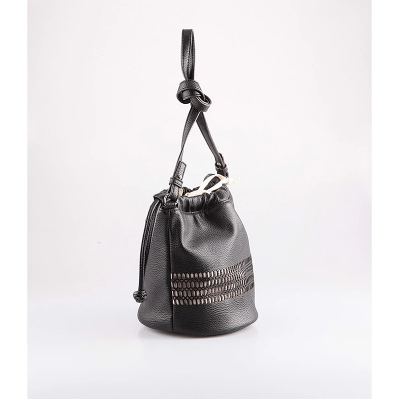 3405 Latest factory wholesale ladies laser drawstring fashion bucket shaped shoulder bag