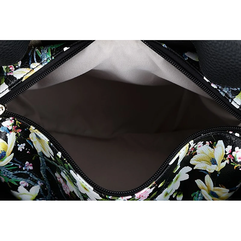 5828 2018 Guangzhou factory high quality leather tote bag custom print on inside of bag