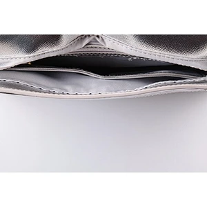 5292-New style best selling design fancy silver metallic saffiano PU women shoulder bags