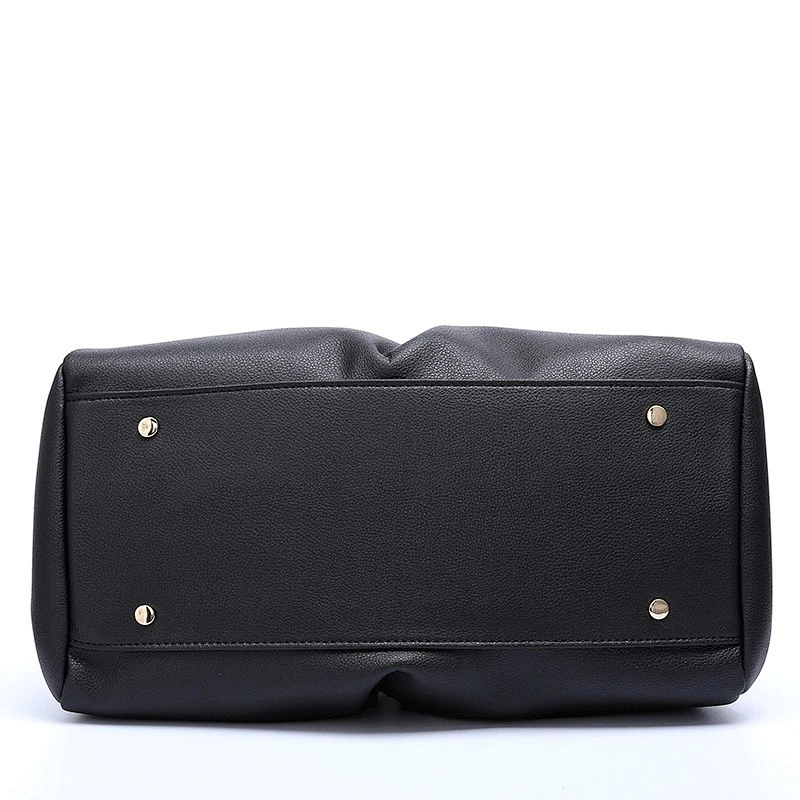 CC1039- Guangzhou SGS Factory Lady Handbag High-Quality Polyurethane Structured Shoulder Bag