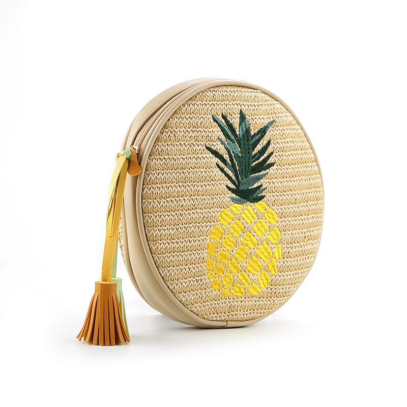 8991 Fashion design Linen lady crossbody woven Bag brands