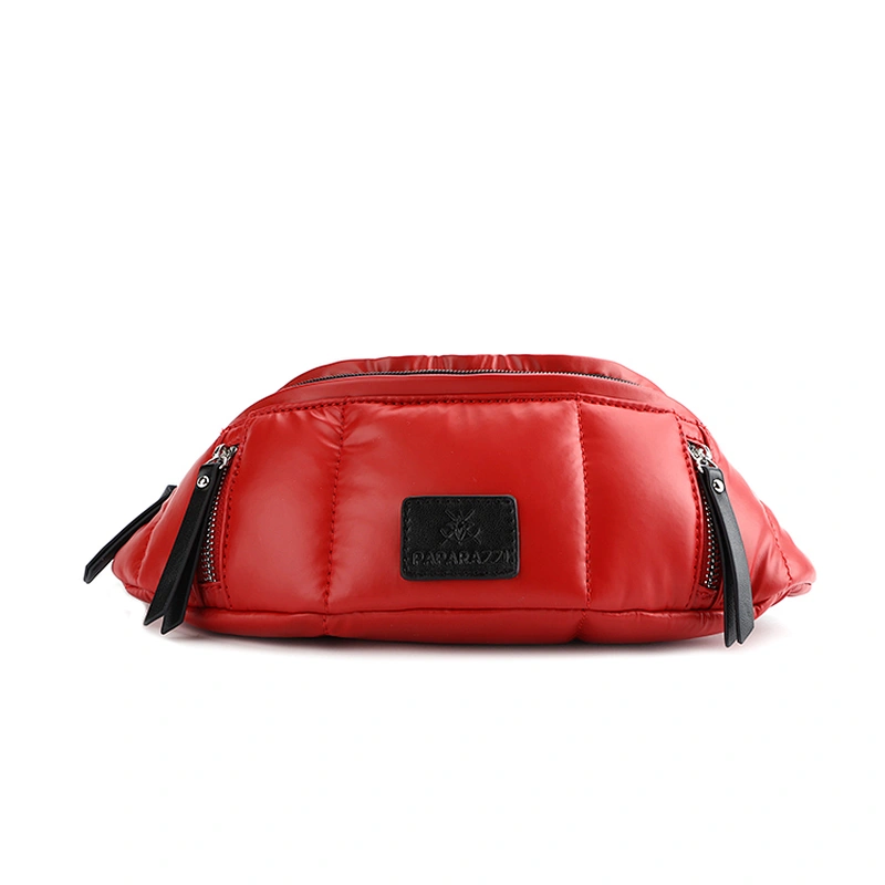 #10690 2020 Tariff Free Myanmar factory made latest fashion custom lady designer tactical faux leather waist bag women