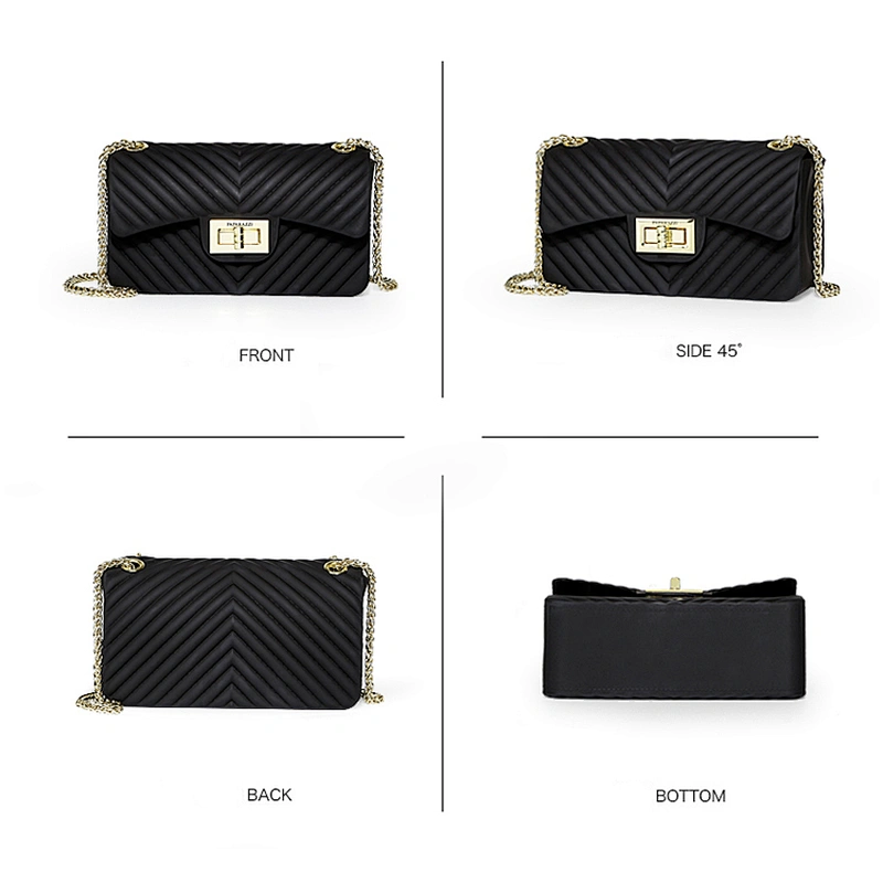 6941 2019 Wholesale Hot Sale Fashion Mini Women Shoulder Bag Custom Single Strap Lady PVC Leather Small Chain Crossbody Bag