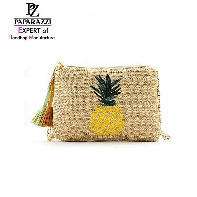 8992# 2020 Spring and summer Tax free factorywholesale latest fashion design custom embroidered Linen crossbody sling bag women