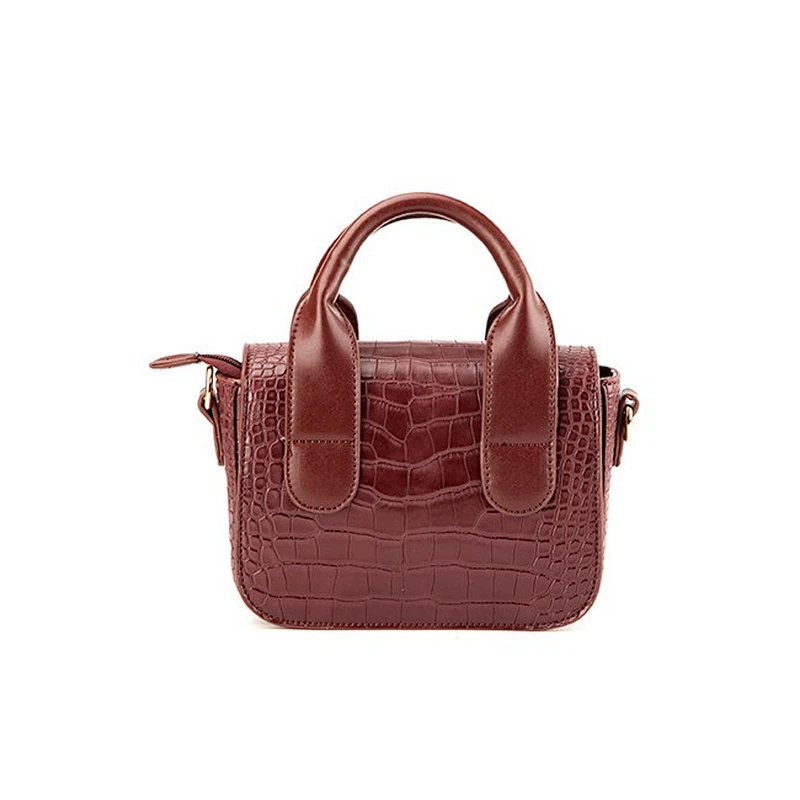 5914 2018 newest style mini satchel bags ladies handbag with front decorative hardware buckle