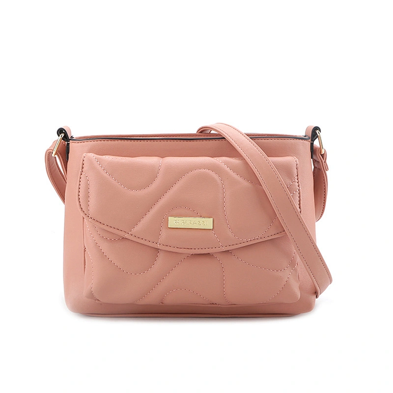 #10675 2020SS Myanmar made free tariff wholesale quilted waterproof cross body bag pink pu ladies handbag woman
