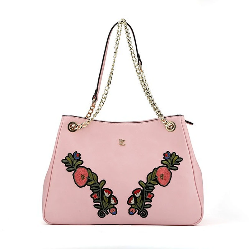 6548 China Faux Leather Couture high fashion designer handbag & purse with embroider designs fabrica de carteras