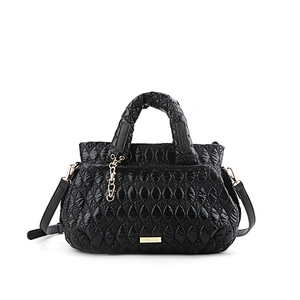 #10374 Wholesale high quality Myanmar free tariff made soft woman fashion quilted satin bag for 2020SS