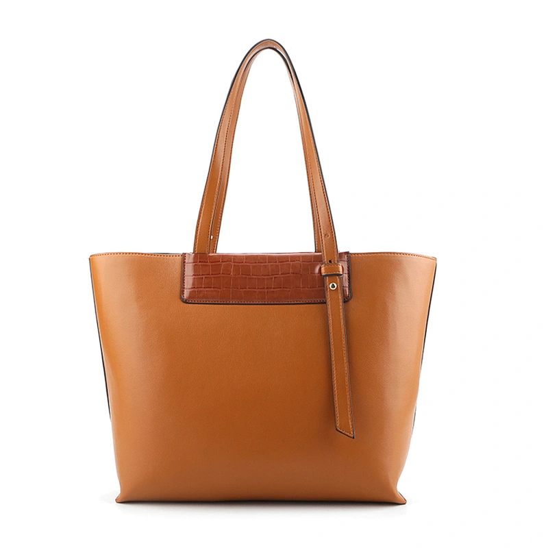 #10365 2020 SS Myanmar made TARIFF FREE wholesale faux leather lady tote bag light brown purse handbags