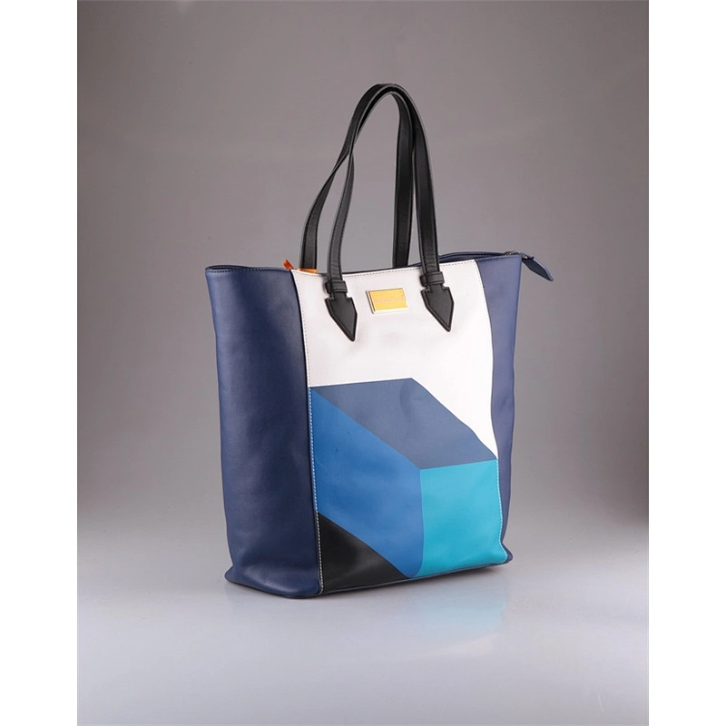 3141 3D printing high quality PU leather unique design ladies shopping tote bag alibaba China