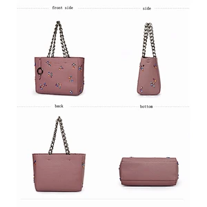 5389 -Unique Designer Handbag Factory Colorful Jewels Decoration Tote Bag for Women