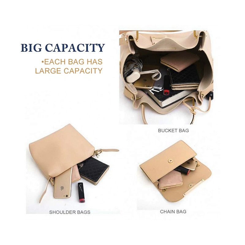 ZB001- TAX FREE manufacturer 2019 new brand fashion bags women handbags set ladies pu leather shoulder bags handbag set