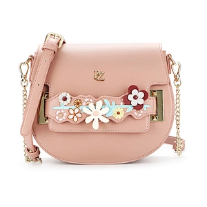 8642 Top Grade smooth PU floral embroidery women fashionable shoulder bags 2019 new coming for wholesale