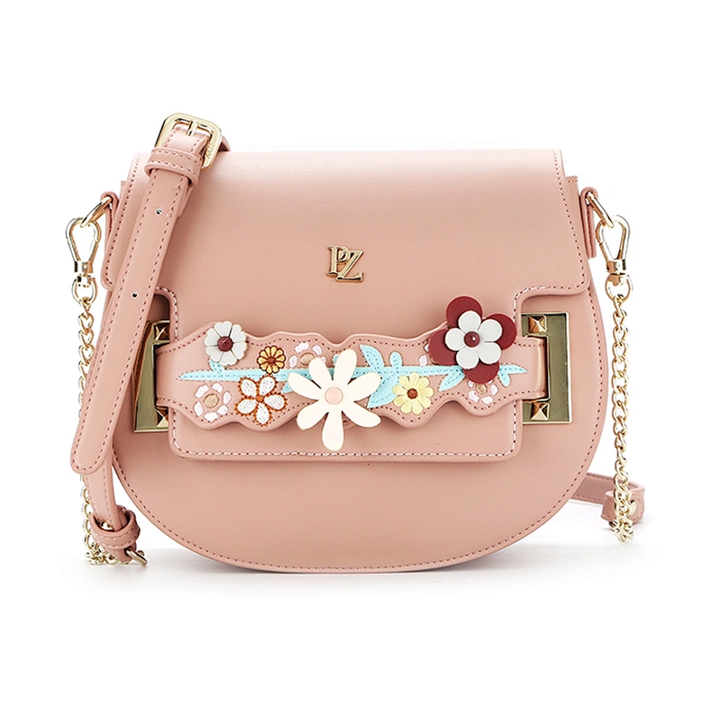 8642 Top Grade smooth PU floral embroidery women fashionable shoulder bags 2019 new coming for wholesale