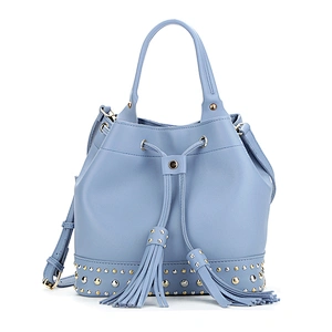 8543 New coming custom drawstring bags for women with studs and tassels