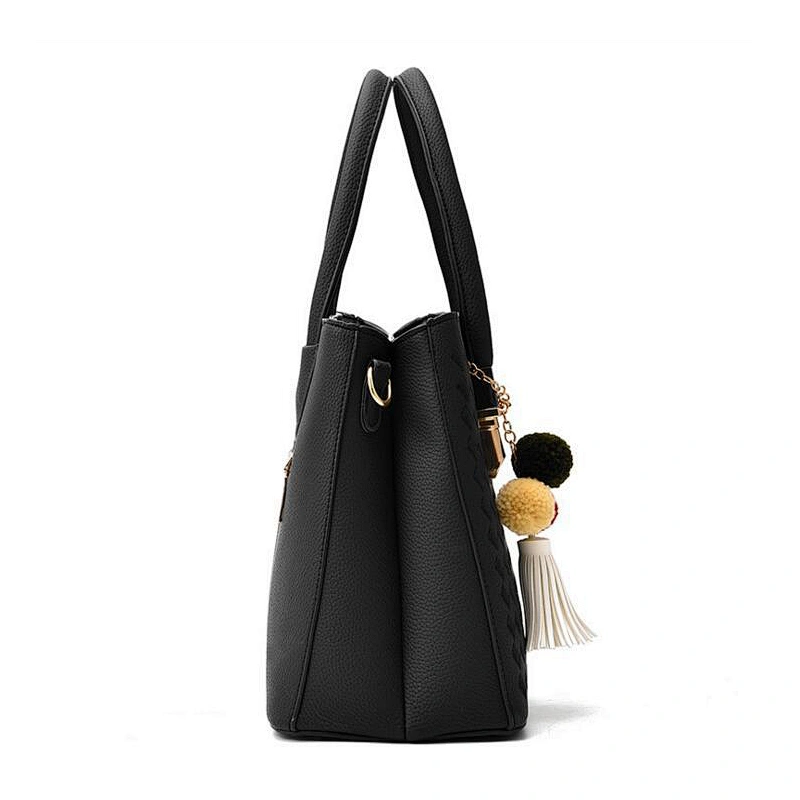 #ZB023 Free Tariff Myanmar factory OEM ODM Europe Elegance simple casual ladies shopper tote bag pu leather handbag for women
