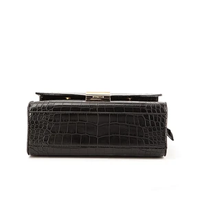 #6524 High Quality Crocodile Pattern PU leather new model short handle handbag new model satchel bag