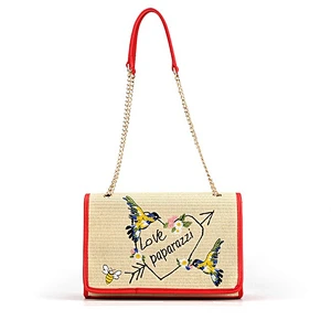 6554 - 2019 New arrivals fashion design straw bag lady handbag Paparazzi design