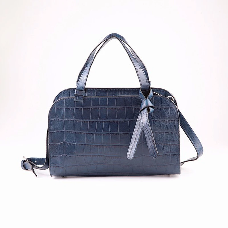 5601 New arrival OEM manufacturer leather crocodile tote handbags for ladies with shoulder strap